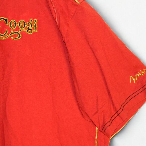 COOGI Short Sleeve Red Cotton T-shirt Embroidery & Felt Detailing Size 3XL - Picture 7 of 16